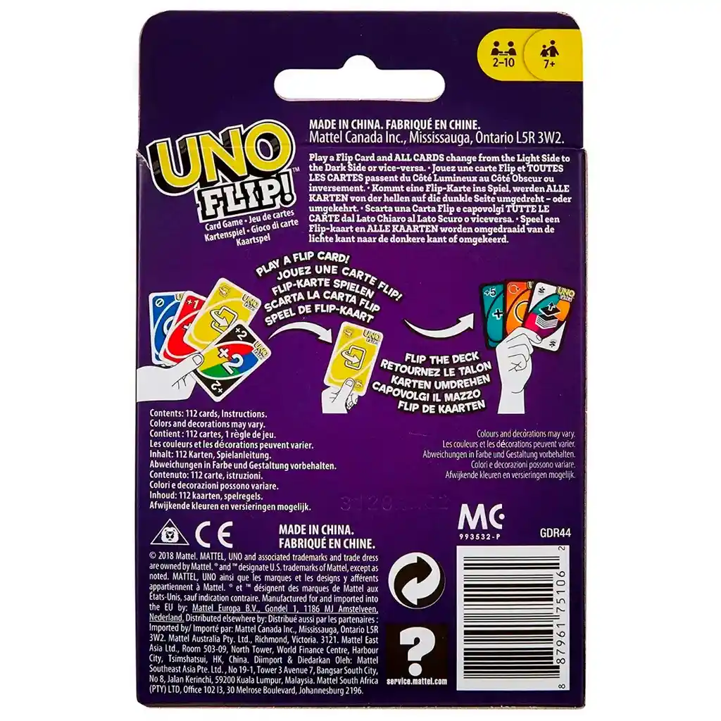 Cartas Uno Flip Juego De Mesa Fiesta Promo Nuevas