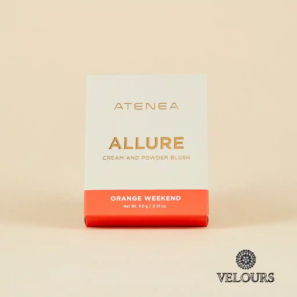 Rubor En Dúo Allure Crema Y Polvo Compacto Tono Orange Weekend