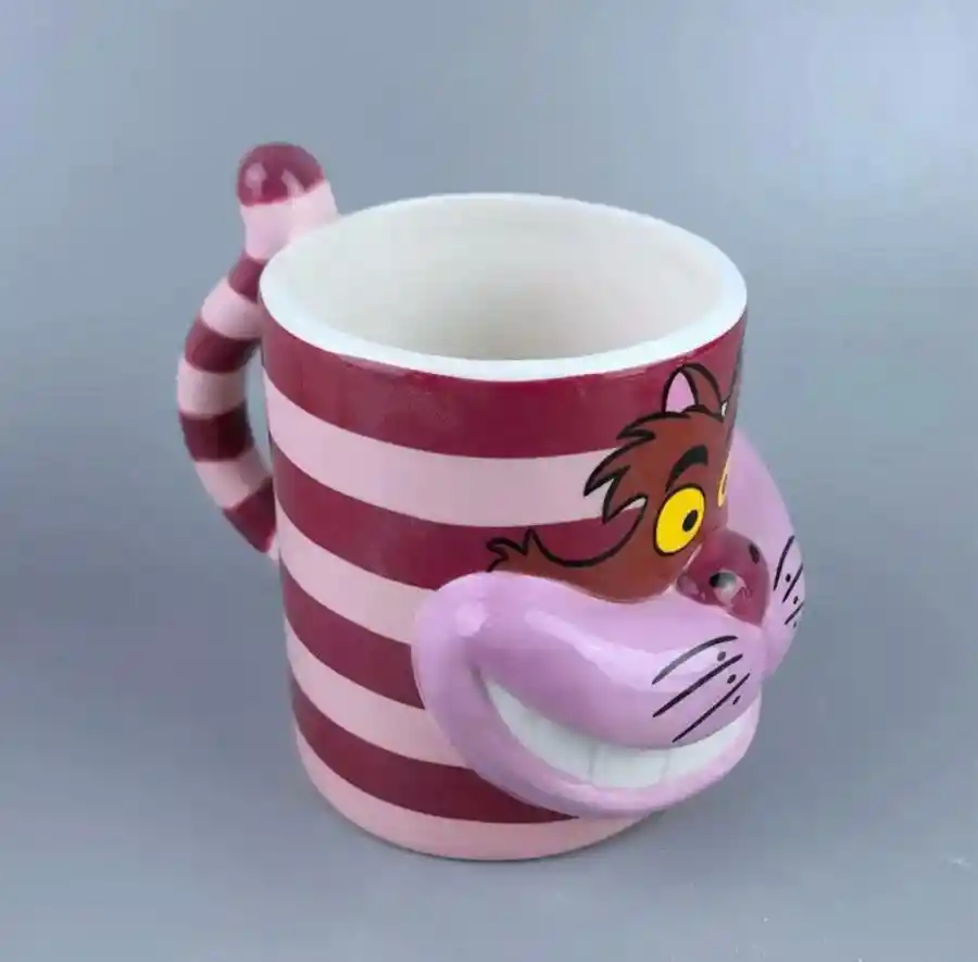 Mug Pocillo 3d Alicia En El País De Las Maravillas Gato Sonriente