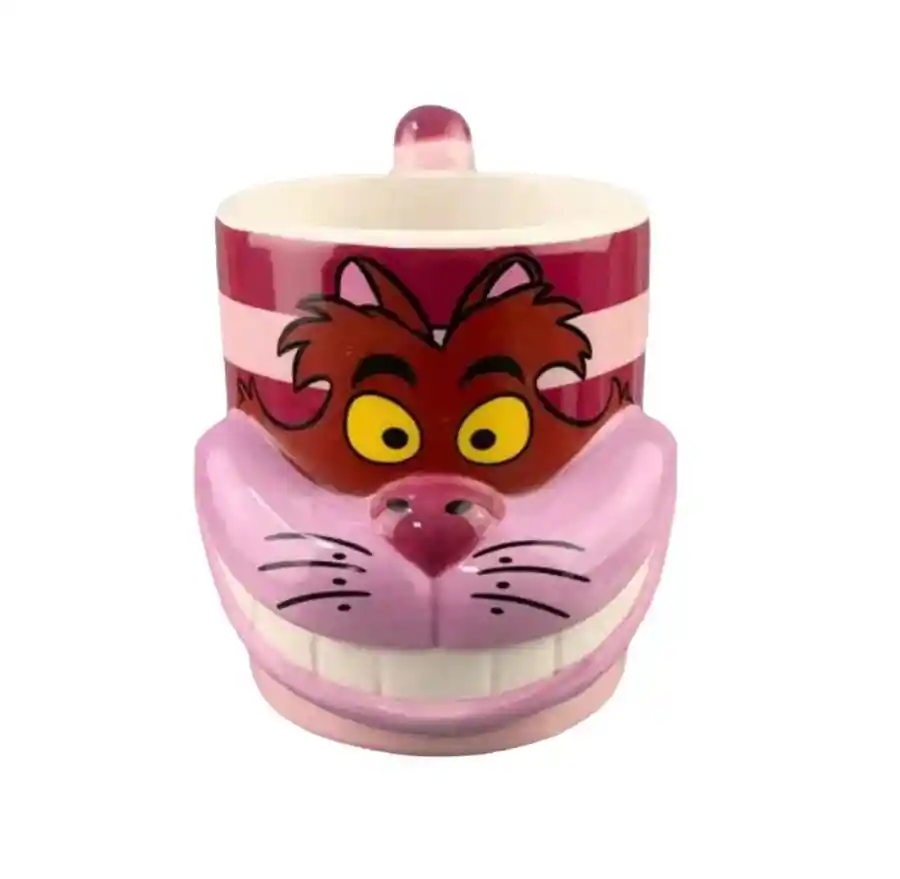 Mug Pocillo 3d Alicia En El País De Las Maravillas Gato Sonriente