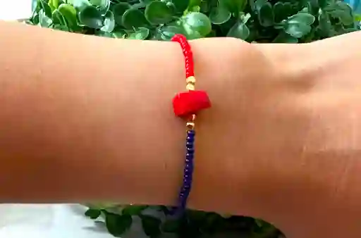 Pulsera Bicolor Coral