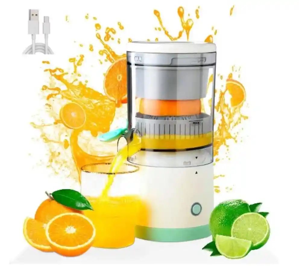 Exprimidor De Naranja Frutas Electrico Automatico Recargable