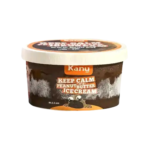 Kanu Helado Mantequilla De Maní 3.5 Oz Para Perro Y Gato