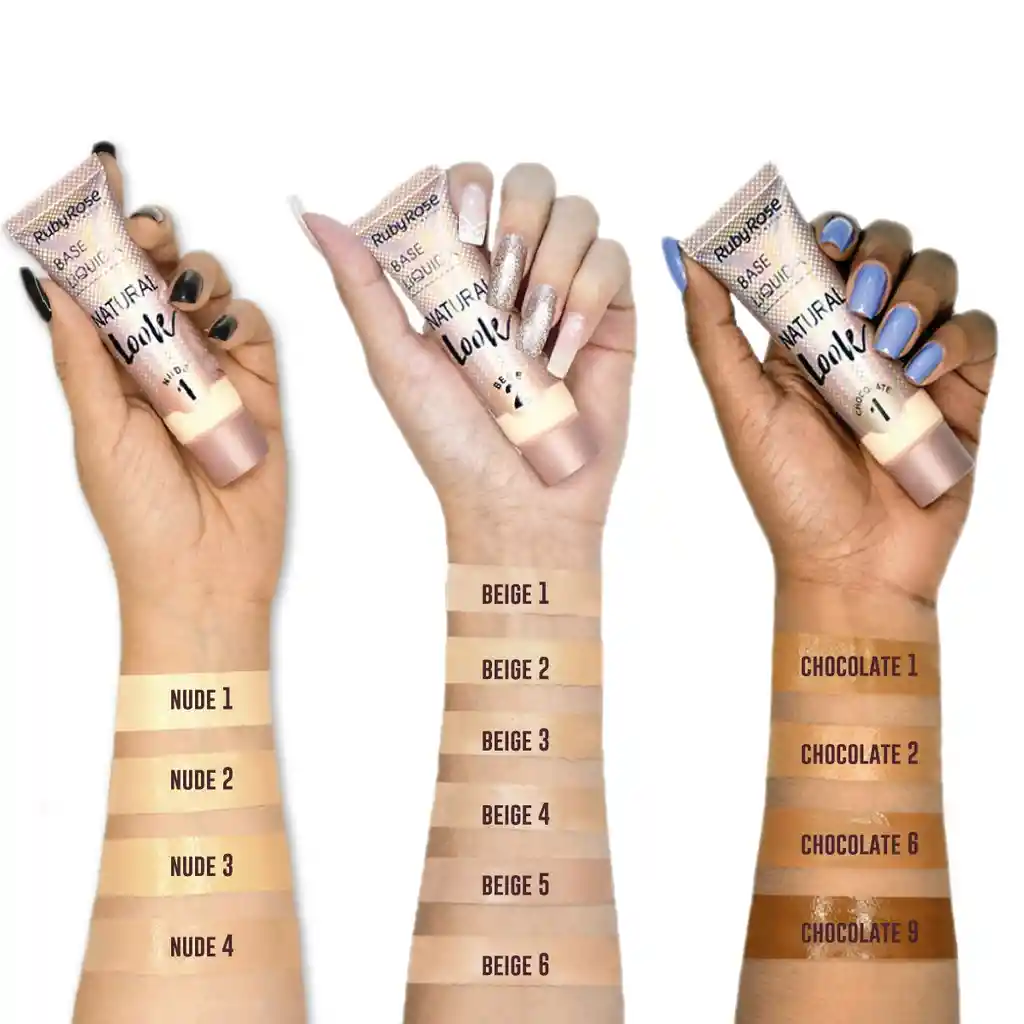 Base Líquida Natural Look Piel Media Ruby Rose - B7