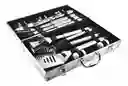 Set Parrilla Bbq 18 Piezas Con Maletin Kit Asados Parrillero