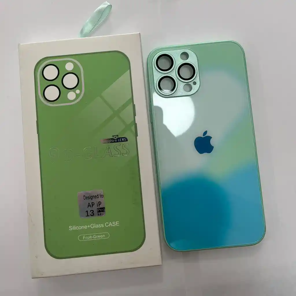 Estuche Funda Lujo Glass Case Matte Con Magsafe Para Iphone 13 Pro Max