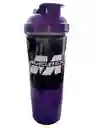 Termo Shaker Muscletech Negro Con Morado