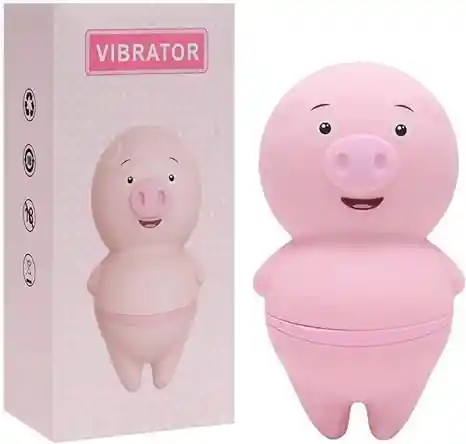 Vibrador Estimulador Clitoris Cerdito Recargable *con Pilas Tipo Reloj* Sexo Oral