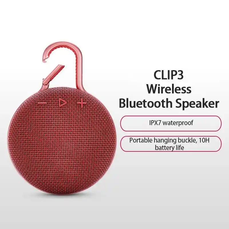 Clip 3 Altavoz Parlante Inalámbrico Bluetooth Subwoofer Ipx7 Impermeable Al Aire Libre Portátil