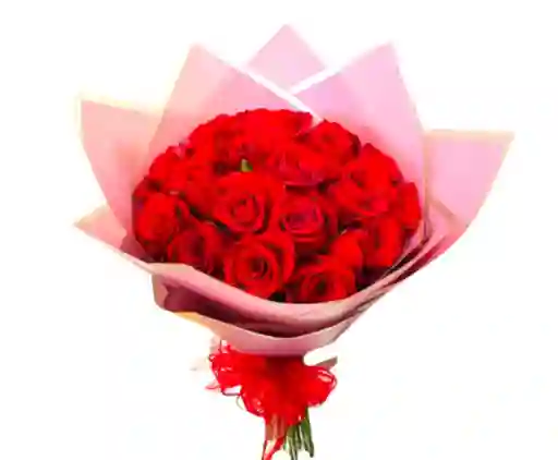 Bouquet De 24 Rosas Papel Coreano Rosado