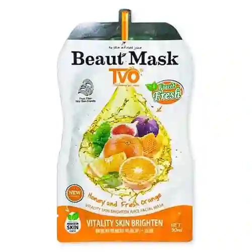 Mascarilla En Velo Naranja Y Miel
