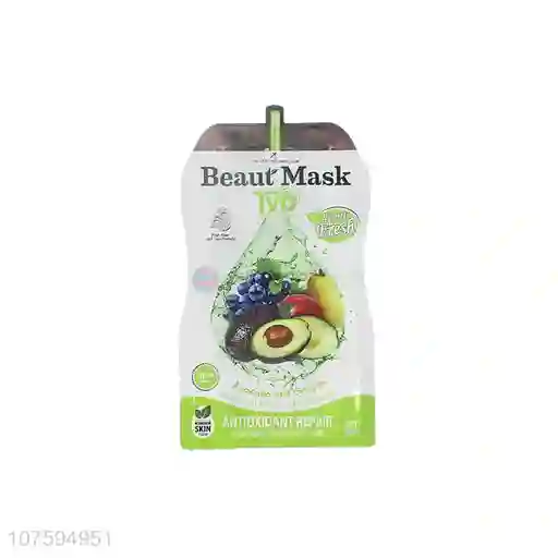 Mascarilla En Velo Uva Y Aguacate