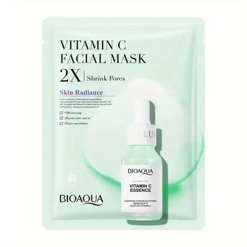 Mascarilla Facial En Velo Vitamina C