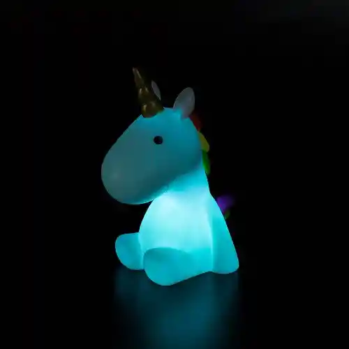 Lampara Nocturna Para Niños De Unicornio Siliconada