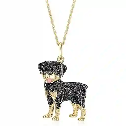 Collar Dije Con Colgante De Perro Rottweiler, Excelente Regalo, Aestethic, Mascotas, Perros, Amante De Los Perros. De Lujo, Joyería