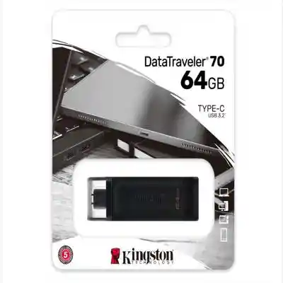 Memoria Usb Kingston Datatraveler 70 Dt70 64gb 3.2 Tipo C