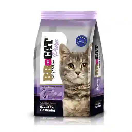 Alimento Para Gato Br Cat Castrados - 3 Kg Sabor A Pollo