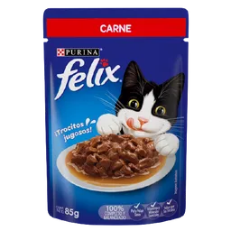 Alimento Húmedo Gato Felix Sensaciones De Carne En Salsa - 85 Gr