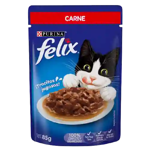 Alimento Húmedo Gato Felix Sensaciones De Carne En Salsa - 85 Gr