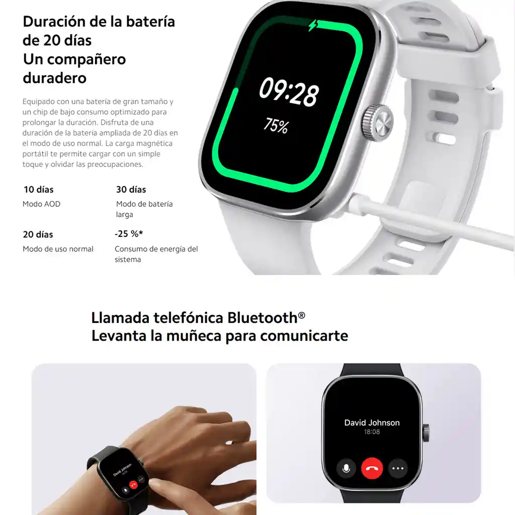 Xiaomi Redmi Watch 4, Smartwatch Llamadas Reloj Inteligente