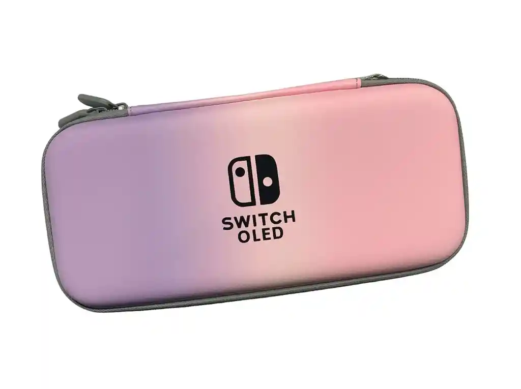 Estuche De Viaje Rígido Rosa Lila Para Nintendo Switch/ Oled