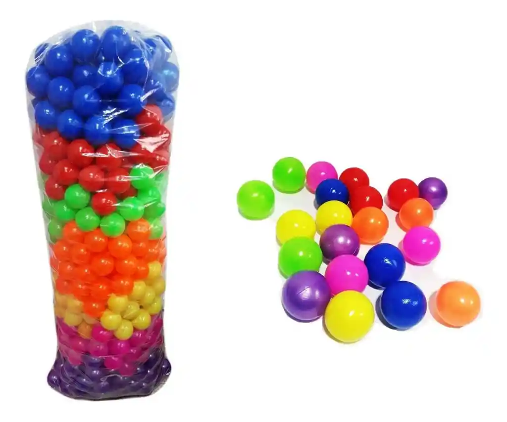 Pelotas Plásticas Para Piscina Bulto X 500 Unidades