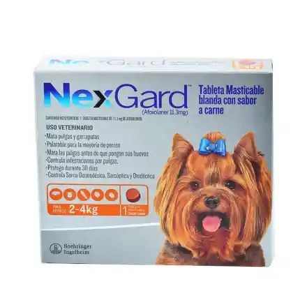 Nexgard Antipulgas Para Perros De 2 A 4 Kg Promocion