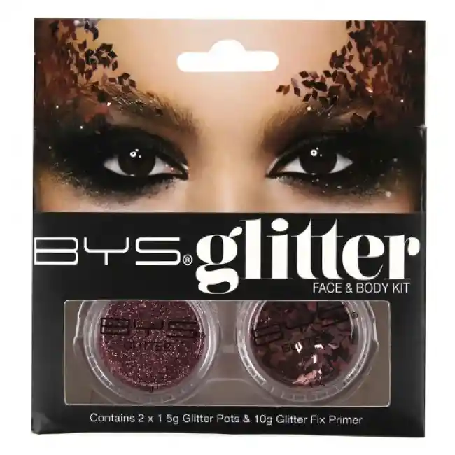 Glitter Para Ojos Bys Oro Rosa 3g