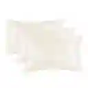 Funda Almohada Satin Tipo Seda Set X 3 Blanco 50x76cm