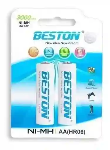 Baterias Pilas Aa Recargables Beston Par