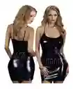 Vestido Pvc Cuero Sintetico Brillante