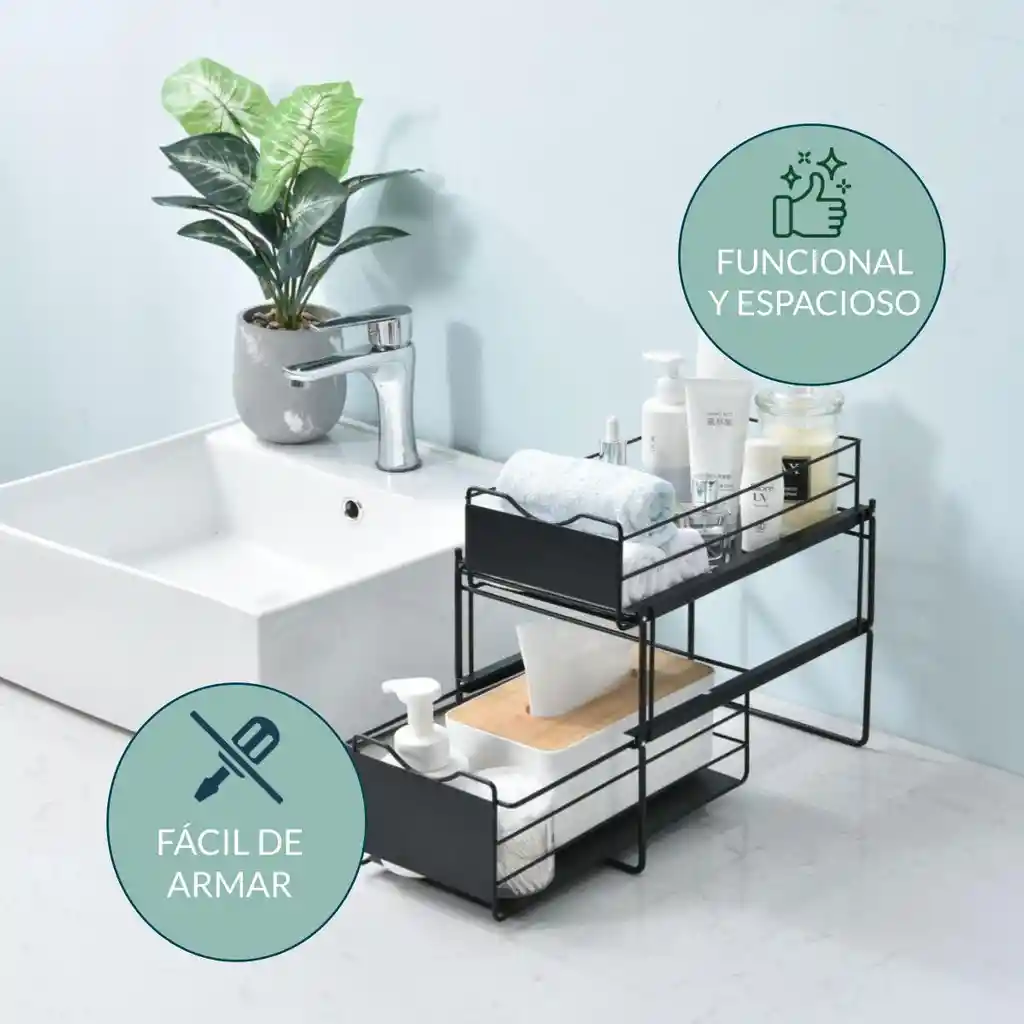 Organizador Estante Multiuso Casatua Lavaplatos Cocina Baño