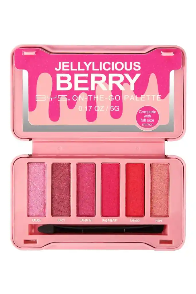 Paleta De Sombras Bys On The Go Jellylicious Berry 6 Tonos