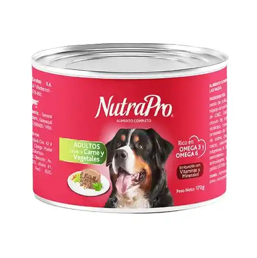 Nutrapro Perro Adulto Sabor A Carne Y Vegetales X 400 Gr