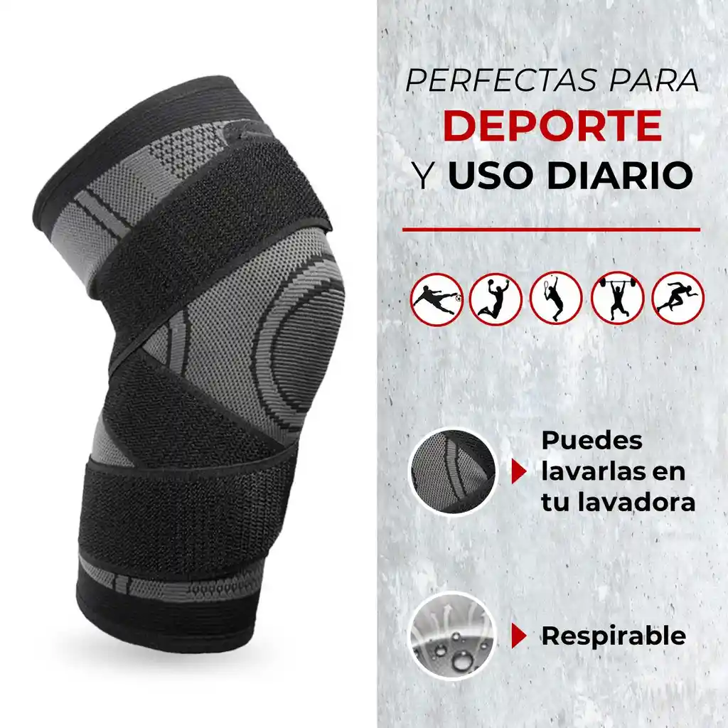 Rodillera Ortopedica Deportiva Compresion Fitnics Set 2