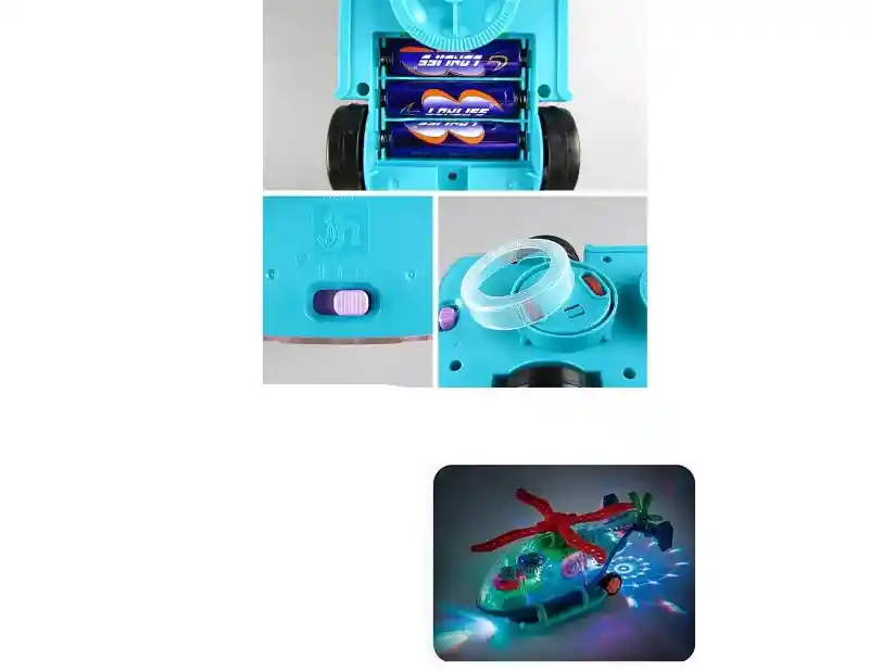 Helicóptero Proyector Para Niños