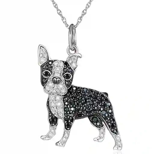 Collar Dije Con Colgante De Perro Boston Terrier, Excelente Regalo Mujer Novia Niños Niña Niño Cumpleaños, Aestethic, Mascotas, Perros, Amante De Los Perros. De Lujo, Joyería