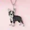 Collar Dije Con Colgante De Perro Boston Terrier, Excelente Regalo Mujer Novia Niños Niña Niño Cumpleaños, Aestethic, Mascotas, Perros, Amante De Los Perros. De Lujo, Joyería