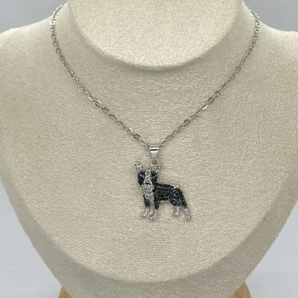 Collar Dije Con Colgante De Perro Boston Terrier, Excelente Regalo Mujer Novia Niños Niña Niño Cumpleaños, Aestethic, Mascotas, Perros, Amante De Los Perros. De Lujo, Joyería