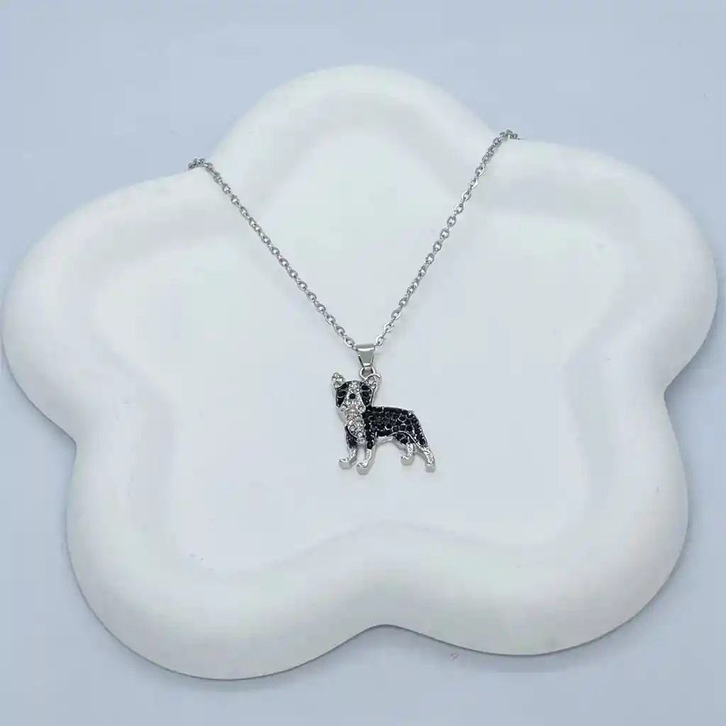 Collar Dije Con Colgante De Perro Boston Terrier, Excelente Regalo Mujer Novia Niños Niña Niño Cumpleaños, Aestethic, Mascotas, Perros, Amante De Los Perros. De Lujo, Joyería