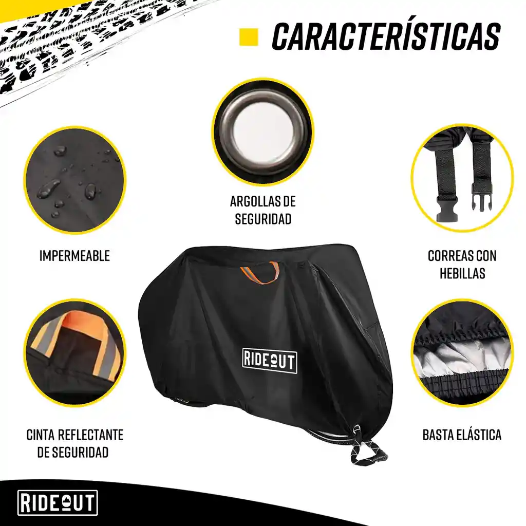 Pijama Cubre Bicicleta Moto Carpa 100% Impermeable 110x200cm