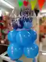 Arreglo Con Globos De Feliz Cumpleaños Dama Caballero Niña Niño