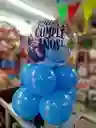 Arreglo Con Globos De Feliz Cumpleaños Dama Caballero Niña Niño