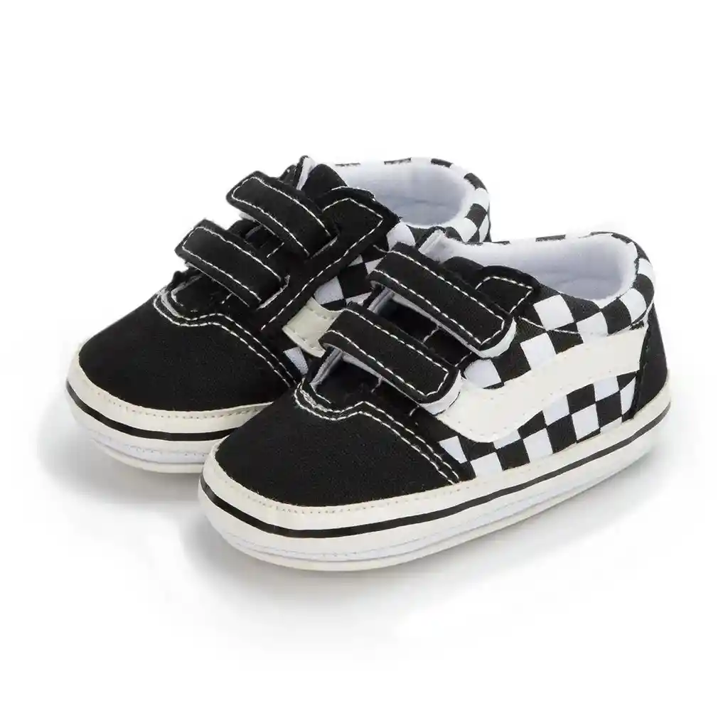 Zapatos Zapaticos Bebe Tipo Vans 6-12 M Antideslizantes