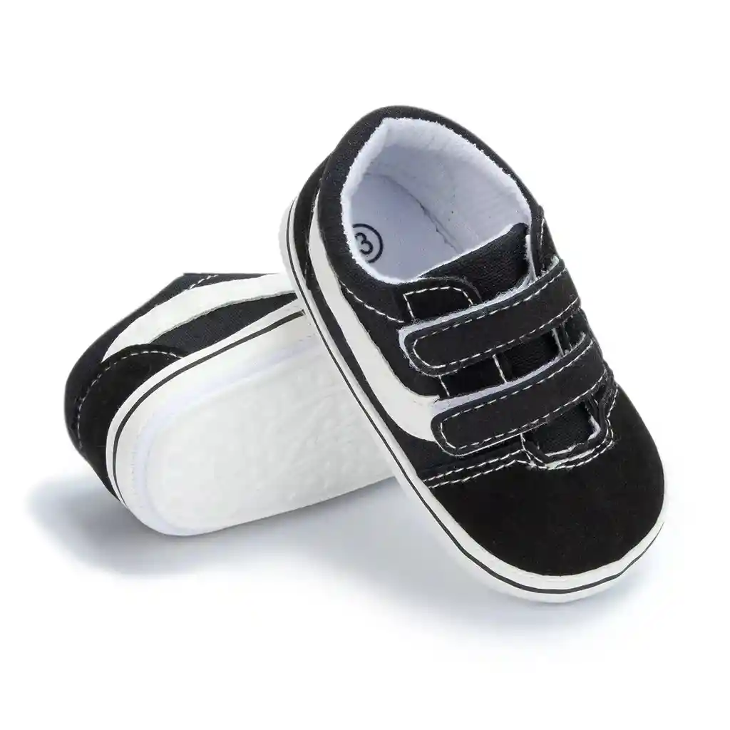 Zapatos Zapaticos Bebe Tipo Vans 0-6 M Antideslizantes