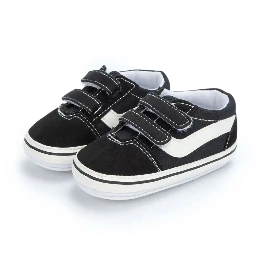 Zapatos Zapaticos Bebe Tipo Vans 0-6 M Antideslizantes