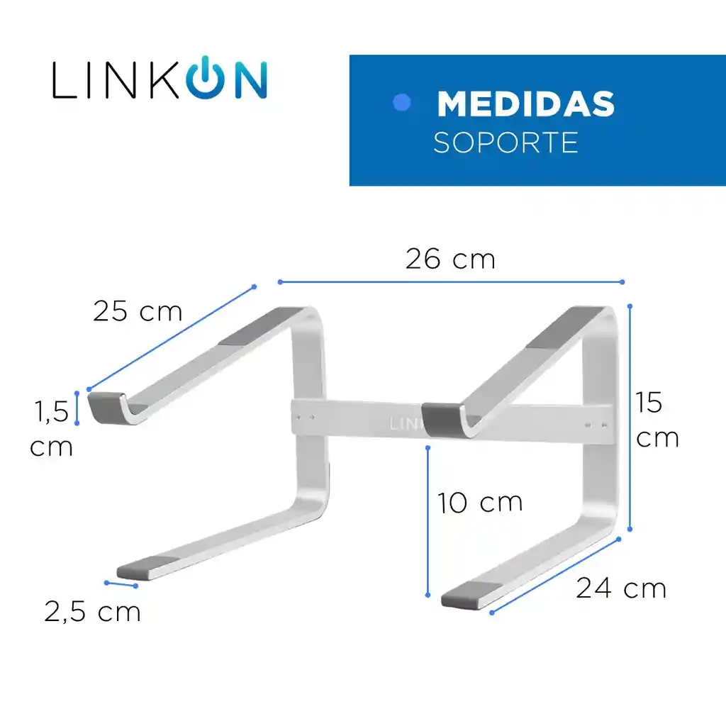 Soporte Base Aluminio Linkon Para Notebook Mac Macbook 10-17