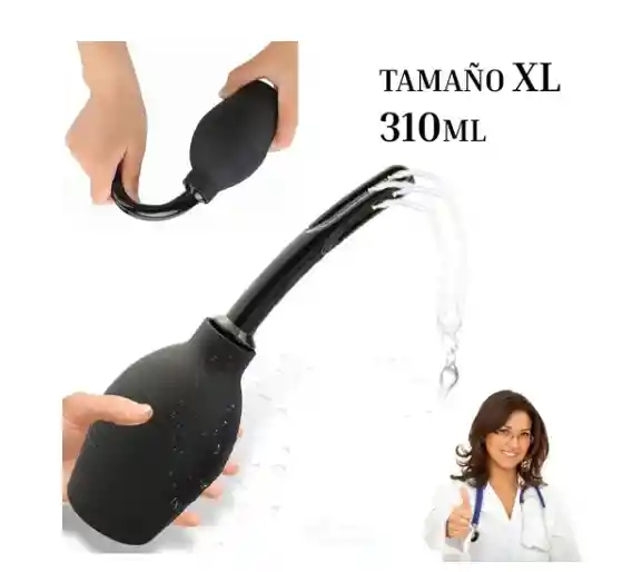 Enema Ducha Anal Grande 310ml Lavado Rectal Vaginal Gran Capacidad Pera Limpieza