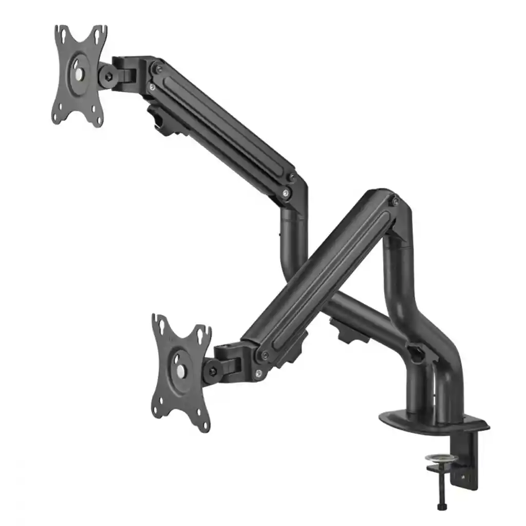 Soporte Para 2 Monitores Brazo Inclinación Y Rotación Libre