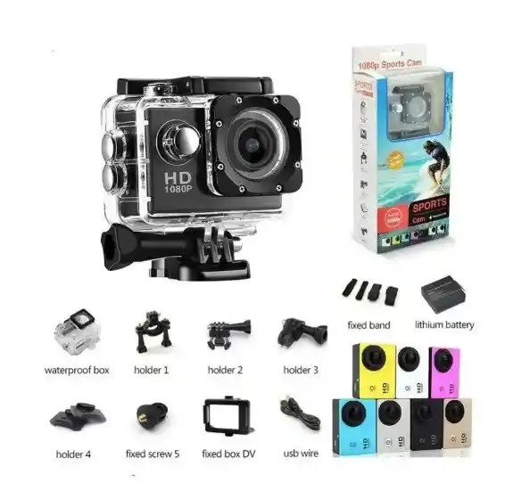 Camara Deportiva Hd Video Cam Sport A Prueba De Agua